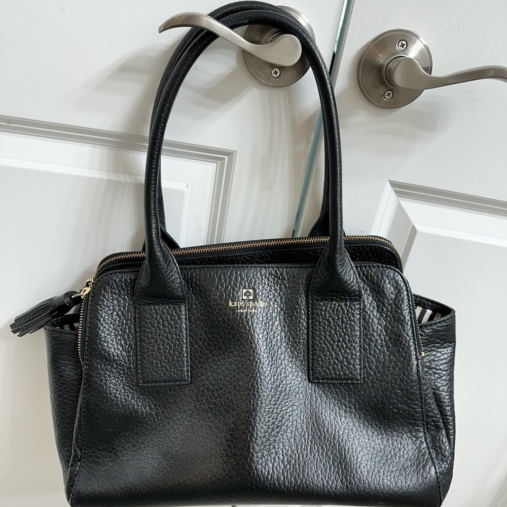 Kate Spade Black Leather Work Bag